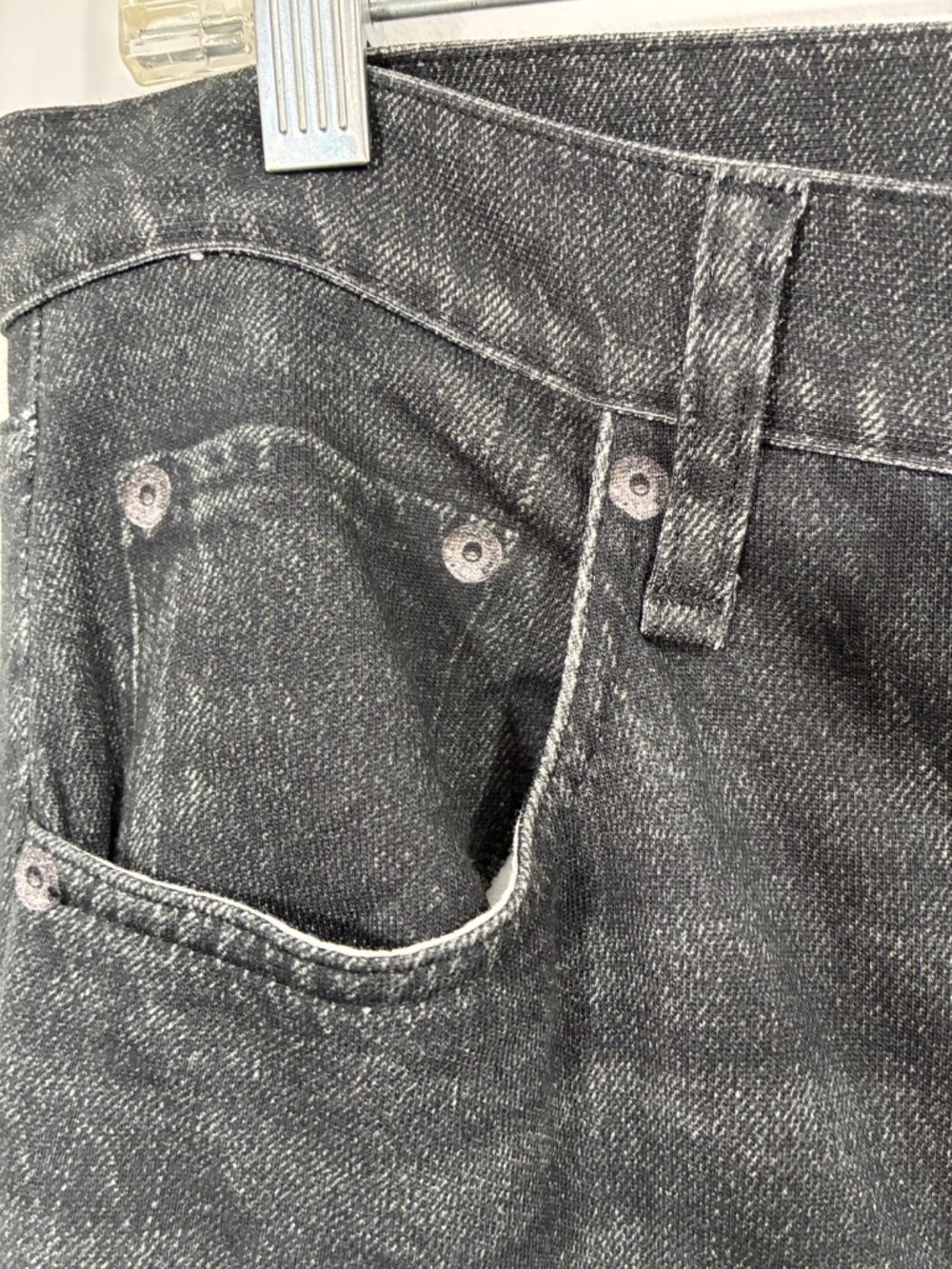 Rag & Bone Miramar Andi Wide Leg French Terry Sweatpant Jeans 27 Faded Black - Picture 7 of 12